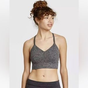 JoyLab Strappy Longline Brushed Jersey Sports Bra
